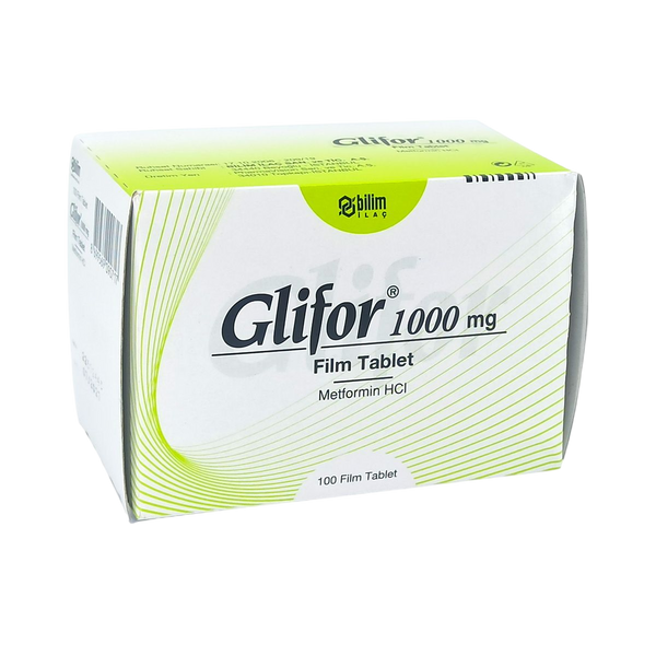 Глифор / Глюкофаж / Glifor 1000 mg, 100 таблетки – Turko Pharma