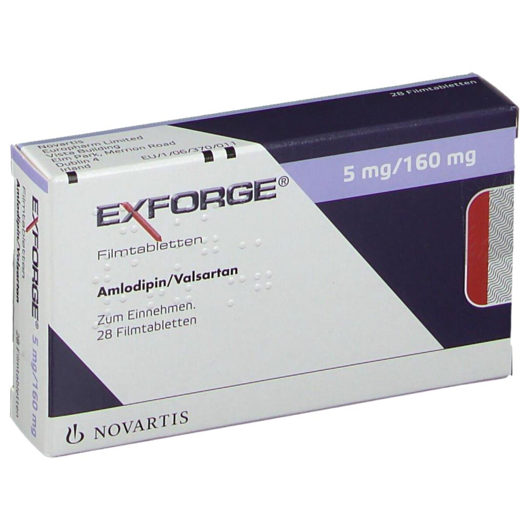 Ексфордж / Exforge 5 mg/160 mg, 28 таблетки – Turko Pharma
